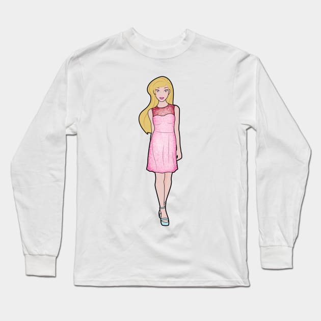 Modern Aurora Tooniefied Long Sleeve T-Shirt by Tooniefied